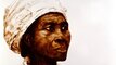 2010 - Sand drawing, Black woman