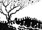 2011 :: Black Ink Drawing, Spring Tree :: A4